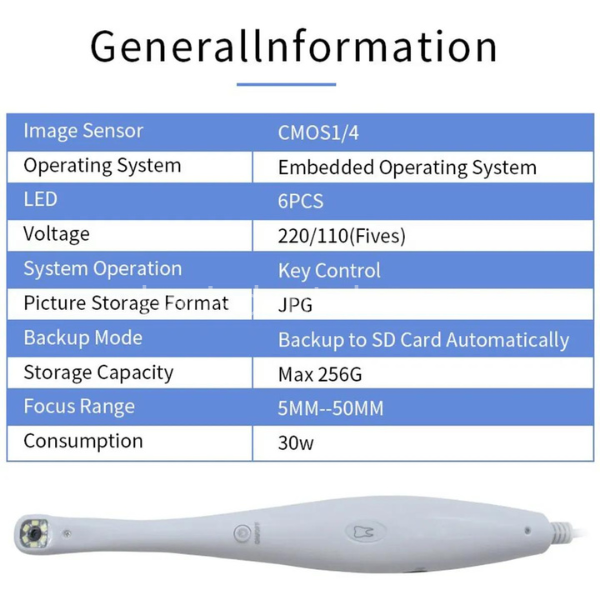 Dental Ağız İçi Kamera + Ekran Seti
