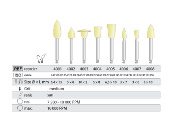 Kompozit Cila Lastiği (10 ADET)