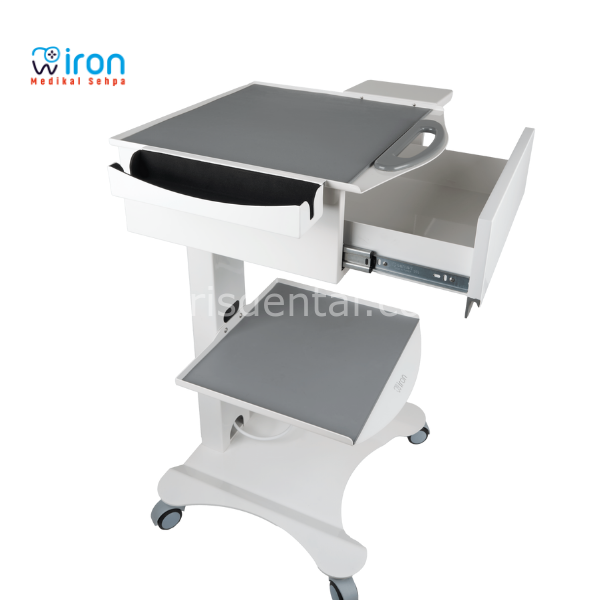 İron Tek Çekmeceli Mobil Sehpa. HSC.01 Fizyo Sehpası