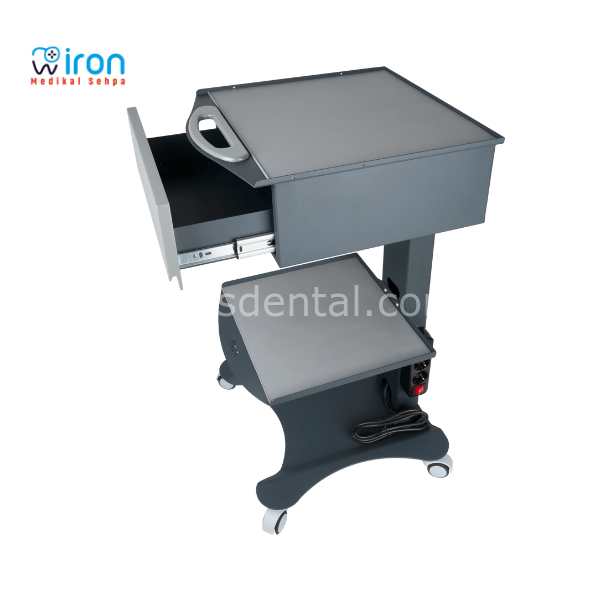 İron Tek Çekmeceli Mobil Sehpa. HSC.01 Fizyo Sehpası