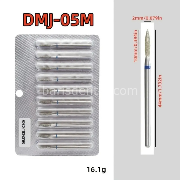 DİAMONDPiyasemen Elmas Akrilik Firezi - Mum Alevi Uçlu 10 lu Paket