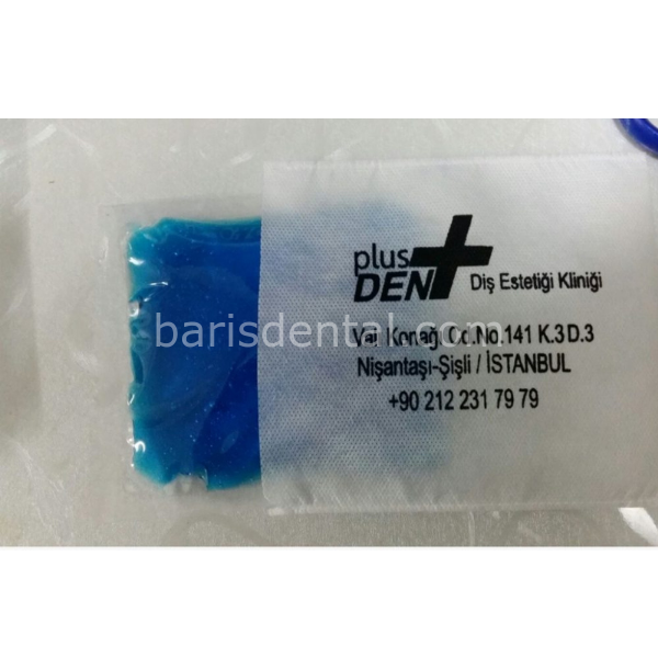Termo Jel - Buz Jeli Kılıfı Dental kompress BASKILI 500 ADET (14*14) Kaliteli - Adres Logo Baskı