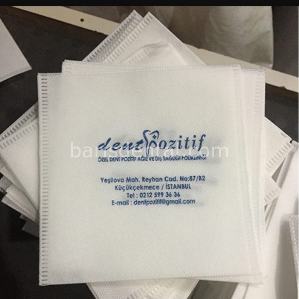 Termo Jel - Buz Jeli Kılıfı Dental kompress BASKILI 500 ADET (14*14) Kaliteli - Adres Logo Baskı