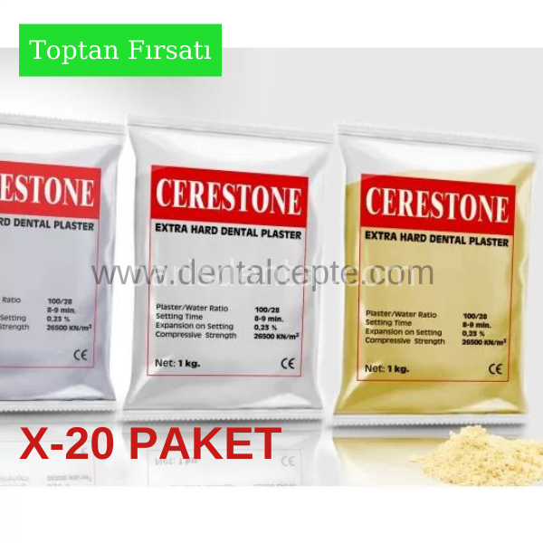 Cerastone Beyaz Alçı 1 kg.TİP 1 TOPTAN