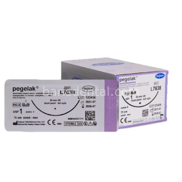 Doğsan Pegelak Sütur 4/0 25 3/8 Keskin(Δ),45cm