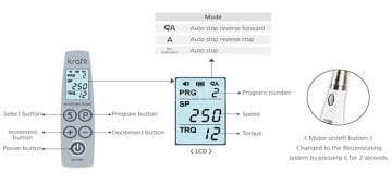 Endo Motor-Şarjlı / Kablosuz 16:1 Anguldurvalı