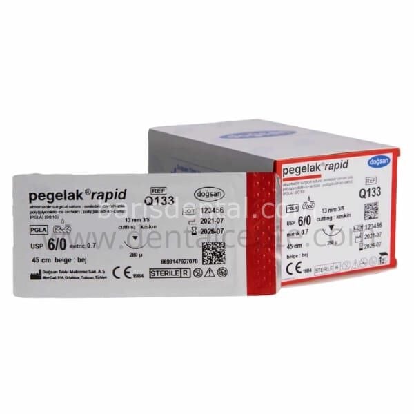 Dogsan Pegelak Rapid Sütur 3/0 35 3/8 Keskin(▼),75cm