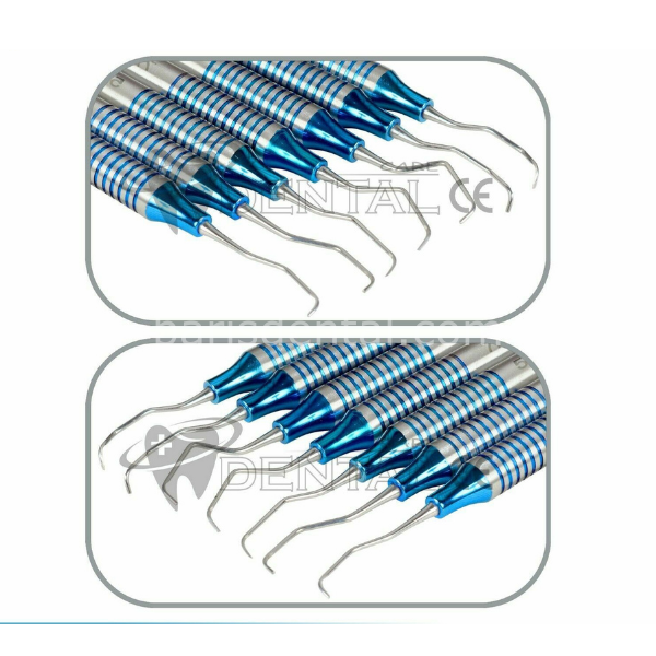 Perfect Periodontal Greysi Küret Seti - 7 Adet Titanyum Model
